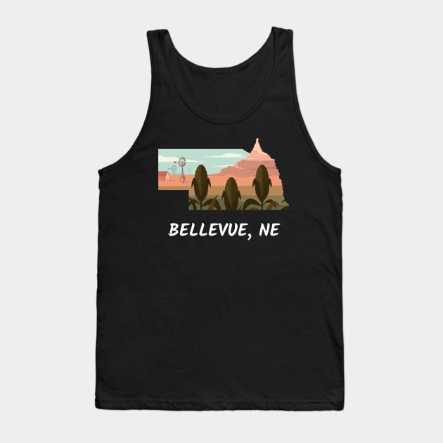 Bellevue, Nebraska Tank Top by A Reel Keeper